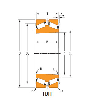 TdiT TnaT two-row tapered roller Bearings 99600Td 99100