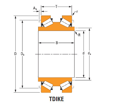tdik thrust tapered roller bearings Hm252340dw Hm252315