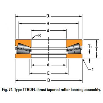 TTHDFL thrust tapered roller bearing T-6240-A