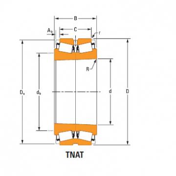 TdiT TnaT two-row tapered roller Bearings lm671649Td lm671610