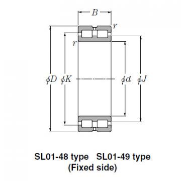 SL Type Cylindrical Roller Bearings NTN SL01-4926