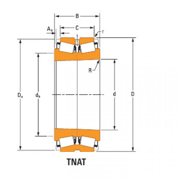 TdiT TnaT two-row tapered roller Bearings Hm262749Td Hm262710 #1 image