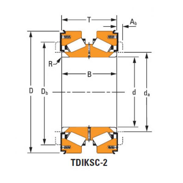 tdik thrust tapered roller bearings Hm959649d Hm959618 #1 image