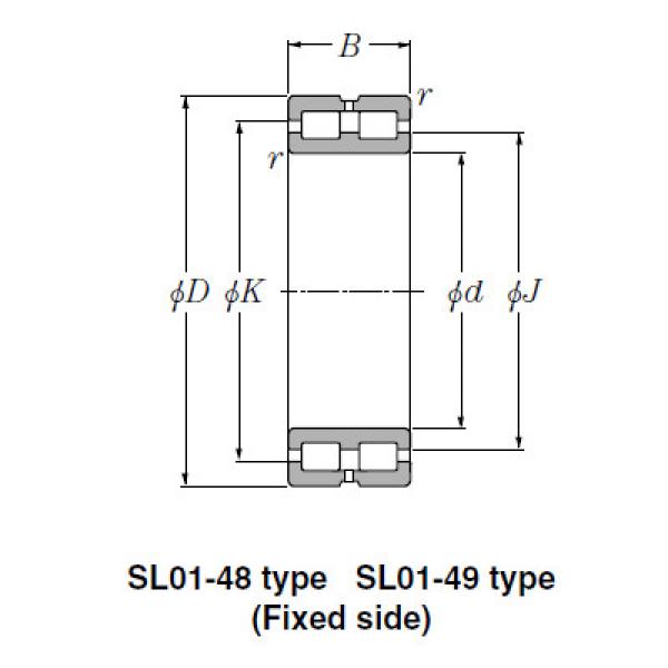 SL Type Cylindrical Roller Bearings NTN SL01-4836 #1 image